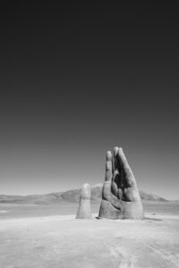 Mano del Desierto (Antofagasta - Chile) Unique hand-shaped rock formations in the Fiambala desert, Argentina.
