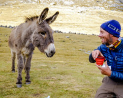 Shane making a new friend