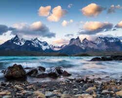 Sunset - coucher de soleil - from Pehoe Camping