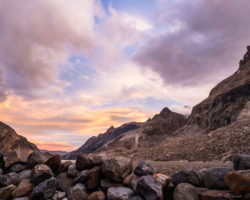 A last sunset before going down - Un dernier coucher de soleil avant de descendre