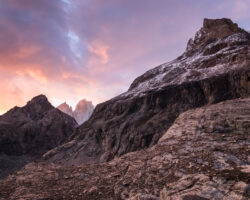 After rain and snow, a decent sunset as a reward - Après la pluie et la neige, un coucher de soleil sympathique en récompense.