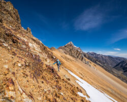 Following the main ridge