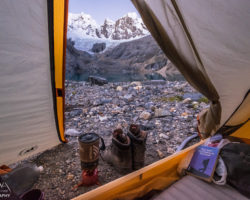 Comfy bivouac set in the middle of great scenery...