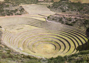 The Inca terraces of Moray.