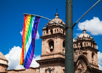 Inca flag in Cusco