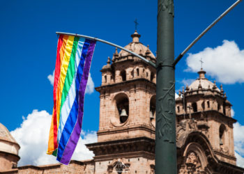 Inca flag in Cusco