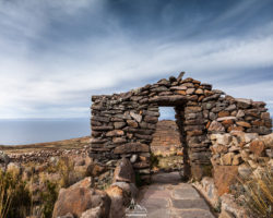 Gate at the summit of "Pachamama", one of the main summit of Amantani Island