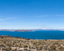 View over Titicaca Lake (Puno is on the right) from Capachica Peninsula.