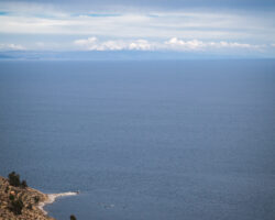 Titicaca and the Cordillera Real in Bolivia from Amantani Island