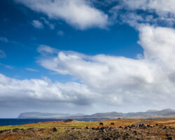 South coast of the island. Rano Kau on the left end.