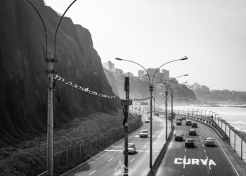 The Costa Verde road, often crowded