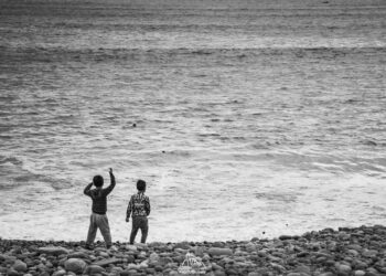 Pacific coast in Miraflores