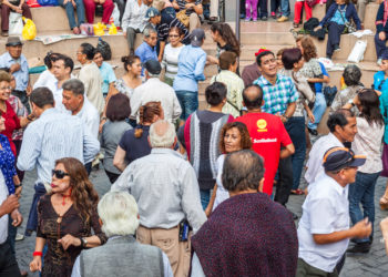 Every Sunday in the Kennedy Park, people gathering and dancing