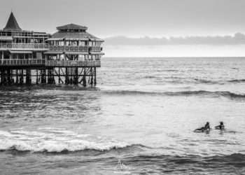 Rosa Nautica, a famous restaurant and a common surf spot.