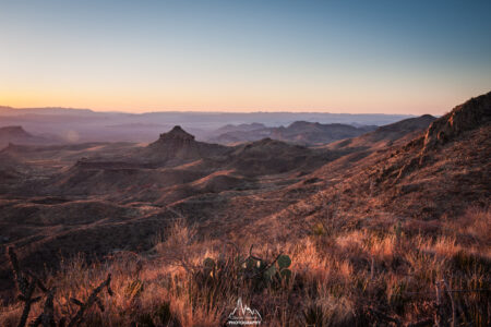 Sunset from the second bivouac on the Dodson trail