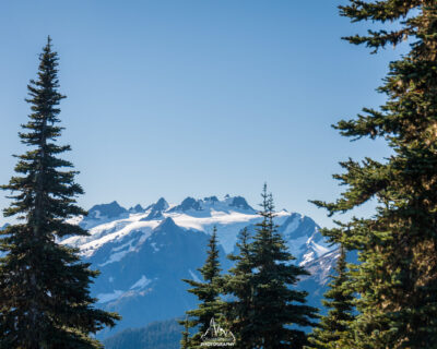 Clear and sunny day to fully enjoy the Olympic glaciers !