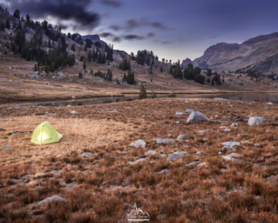 1st bivouac near Rainbow Lakes