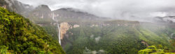 Highest water fall of Peru : the Gocta fall situated in the Amazonas area, near Chachapoyas